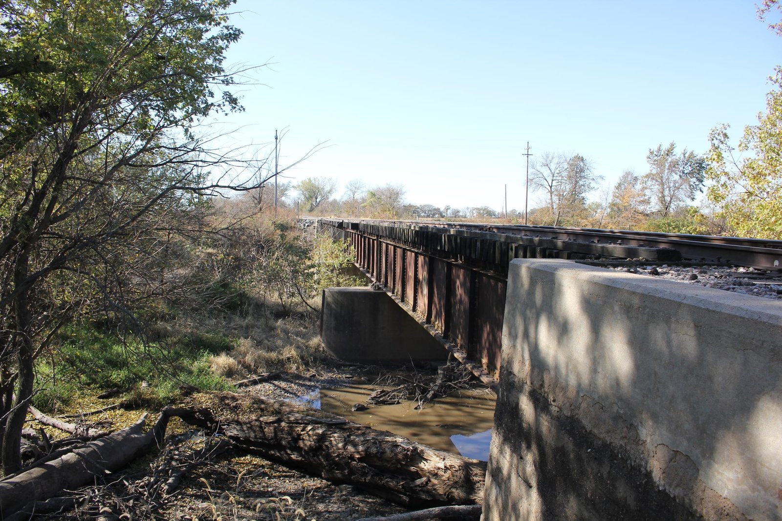 Looking south